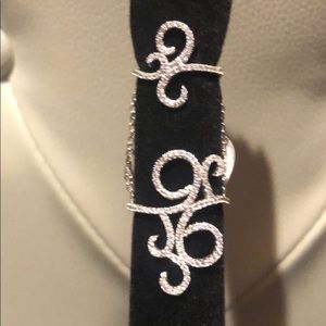 Silver 925 double ring in silver